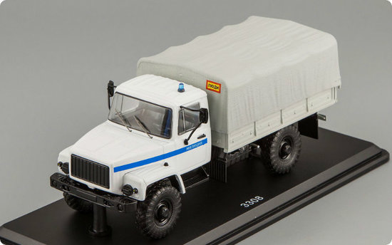 GAZ-3308 4x4 flatbed truck, Polícia
